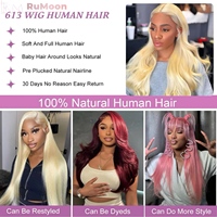 Prix de gros Perruques de cheveux humains brésiliens longs, avec baby hair, pour ondulations naturelles, couleur 613, avec closure 4x4 transparente pour perruque blonde