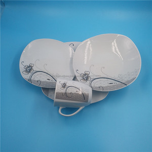 Buena calidad cerámica platos decal borde dorado 20 o 30 piezas vajilla de porcelana - Product Image 4