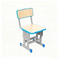 Ensemble bureau et chaise ABS moderne simple/double pour étudiant, réglable en hauteur, pour l'école et l'étude à domicile, vente en gros