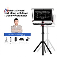 [Teleprompter Intelligente AI con Lettura Vocale] JiaShiYing JS20Plus per Fotocamera DSLR, Schermo Grande da 20 Pollici, Controllo Wireless Professionale