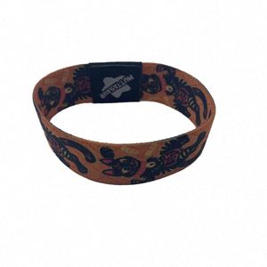 Bracelet de sport personnalisé en polyester avec anneau de maintien rétractable, logo pour entrée d'événement, sangle élastique pour poignet - Product Image 6