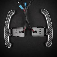 Palettes de changement de vitesse magnétiques en fibre de carbone avec LED compatibles avec les modèles A4 A5 A6 B8 B9 MK7 MK8 Golf 7 F30 F10 G30 G20 G Classe S