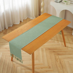 <span class=keywords><strong>Camino</strong></span> de <span class=keywords><strong>Mesa</strong></span> de Estilo Rústico Campestre Bohemio, de Poliéster, para Decoración de <span class=keywords><strong>Mesa</strong></span> de Cocina, 33x183 cm, Venta de Fábrica - Product Image 4