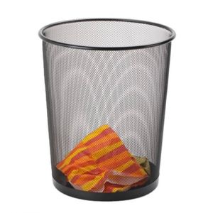 Standing Metal Mesh Waste Paper <b>Bin</b> Sturdy & Lightweight Circular Mesh Waste Paper Basket - Product Image 1