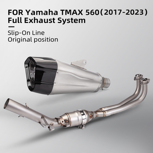 Modification de Système d'Échappement Complet pour <span class=keywords><strong>TMAX</strong></span> TMAX560 2017-2023 avec Adaptateur 51mm, Pot d'Échappement Moto Amélioré - Product Image 3