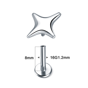 Bijou tendance en acier inoxydable 316L pour piercing de lèvre, labret, tragus, hélix, boucle d'oreille punk, divers modèles pour le cartilage de l'oreille - Product Image 2