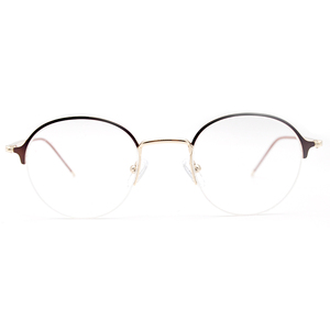 2025 Lunettes optiques transparentes rondes en métal pour femmes Cadre élégant Design <span class=keywords><strong>de</strong></span> lunettes - Product Image 6