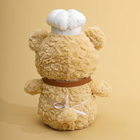 Offre Spéciale : Peluche Chef – Ours, Pingouin, Mouton, Canard, Éléphant – Série Gourmande en Coton Doux – Vente en Gros Usine