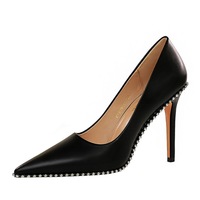 Grossiste Usine Chaussures Femme Mode Sexy Talons Hauts Fins Bouche Peu Profonde Pointues Escarpins