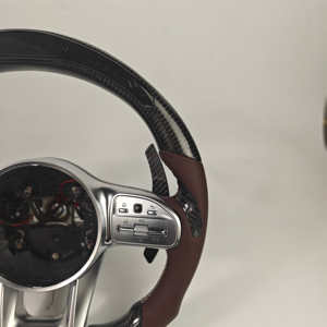 <span class=keywords><strong>Volante</strong></span> deportivo de cuero de fibra de carbono con LED para <span class=keywords><strong>Mercedes</strong></span> Benz A45 <span class=keywords><strong>AMG</strong></span> Clase G W205 C63 <span class=keywords><strong>AMG</strong></span> CLS Car - Product Image 4