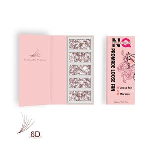 Extensions de cils 10D Hanoi, fabriquées à la main par NQ Eyelash Factory, en cheveux synthétiques vegan, sans cruauté, naturels, longs, doux, effet soie, marque privée. - Product Image 1