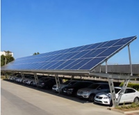 Structure de carport solaire en aluminium, support de montage solaire, supports de montage pour carport photovoltaïque, structure OEM, stationnement de voitures