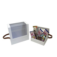 Boîte à fleurs carrée portable créative de haute qualité en PVC, boîte à fleurs et emballage cadeau pour la Saint-Valentin