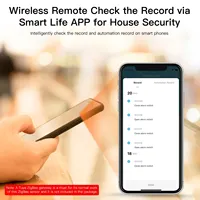 Sensor de Sirena Inteligente con Luz y Sonido MOES Tuya ZigBee, 90dB, Sistema de Seguridad para el Hogar, Compatible con Tuya Gateway Hub y Alexa