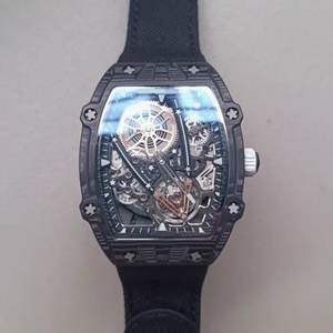 Reloj de Fibra de Carbono Super RM Collaboration de 38g, Ultrafino, de 9mm, con Tourbillon Flotante, Luminoso, Estilo Hip-Hop, para Buceo - Product Image 1