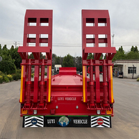Semi-remorque à plateau surbaissé extensible à 8 essieux, remorque télescopique pour transport lourd, capacité de 120 tonnes, vente directe d'usine, personnalisation disponible