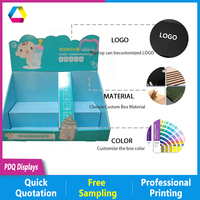 Présentoir de Comptoir Rotatif Pliable Portable Moderne Personnalisé avec Carton Ondulé - Boîte de Comptoir en Papier PDQ