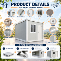 Prix d'usine – Unité modulaire préfabriquée en acier à assemblage rapide pour projets de bureaux et de camps de travailleurs dans le monde entier – Maison conteneur en kit