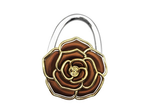 Gancio Pieghevole a Forma di Fiore in Lega di Zinco per Borse, Supporto Portatile per Borsette da <span class=keywords><strong>Tavolo</strong></span> per Donne - Product Image 5