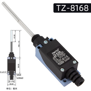 Interruptor de Límite CNTD Changde Electric TZ-8168, Varilla Larga de Acero Inoxidable, 10A Máx. Función de Reinicio Automático del Elevador - Product Image 3