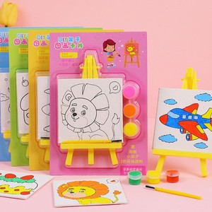 Jouet éducatif de dessin artistique DIY style dessin animé avec cadre pour peinture à l'huile, idéal pour les cadeaux d'anniversaire pour enfants, les récompenses de maternelle et les pinatas - Product Image 2