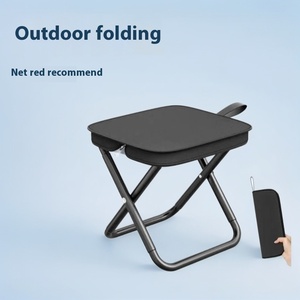 كرسي حديقة صغير خفيف الوزن معدني بالكامل بتصميم حديث للتخييم في الهواء الطلق - Product Image 5