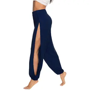 2023新到时尚潮流定制标志休闲瑜伽裤加大码宽松高分体嬉皮士哈兰女户外裤