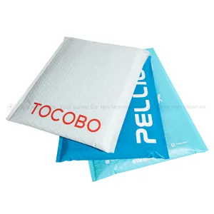Empaquetado con logotipo personalizado, bolsa de Envío exprés, bajo Moq, sobres acolchados con burbujas de aire de polietileno, embalaje de envío de regalo