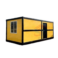 Maison conteneur pliable en Z préfabriquée à bas prix pour usage hôtelier, design moderne, matériau panneau sandwich