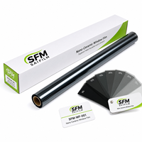 Film teinté pour vitres de voiture 4Mil PET, 1,52*30m, 3m, 5%-80% VLT, film solaire pour vitres de voiture, vente chaude