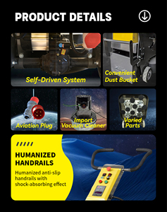 Máy mài/đánh bóng bê tông tất cả trong một với hệ thống chân không tích hợp - Product Image 5