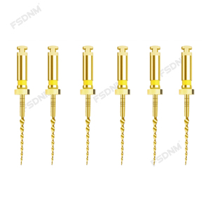 Limes rotatives dentaires flexibles en NiTi activées par la chaleur, lime dentaire dorée, lime rotative pour canaux radiculaires, outil dentaire - Product Image 4