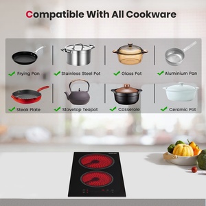<span class=keywords><strong>GASLAND</strong></span> 12 \ "Table de cuisson électrique encastrable à 2 brûleurs 3000W ETL 16 niveaux de puissance Slide Touch Keep Warm Timer Built-in for Household Use - Product Image 6