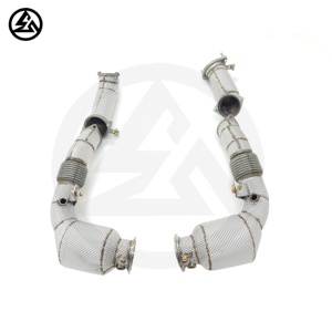 Collecteur d'échappement CSZ pour <span class=keywords><strong>BMW</strong></span> X5M F95/X6M <span class=keywords><strong>F96</strong></span> <span class=keywords><strong>Competition</strong></span> (LCI) S68 4.4TT V8 Collecteur d'échappement catalysé Accessoires de voiture - Product Image 3