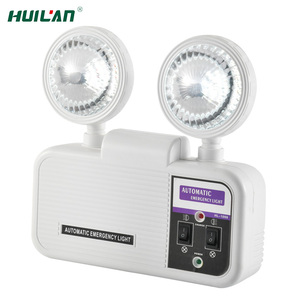 최적의 조명 커버리지를위한 새로운 하이 엔드 저렴한 가격 6W 회전 기능 2 헤드 LED 비상 조명