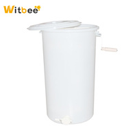 Witbee Imkerei 2-Rahmen Manueller Honigextraktor Kunststoffbehälter Zentrifuge Neu