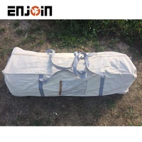 Tente cloche ENJOIN Luxury 5M pour famille, en toile de coton imperméable, ouverture rapide, pour le camping en plein air et le glamping en toutes saisons