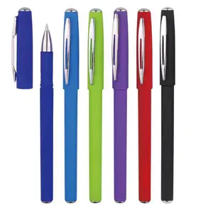 ส่งเสริมการขายพลาสติกปากกาเจลที่มีสีสัน Roller ปากกาเครื่องเขียนสำหรับโรงเรียนสำนักงาน