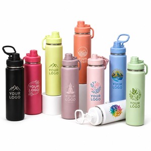 Flacon à vide de 750ml avec logo personnalisé bouteille thermos de gymnastique isolée bouteille <span class=keywords><strong>d</strong></span>'<span class=keywords><strong>eau</strong></span> en acier inoxydable pour l'école de sports de plein air - Product Image 1