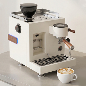 Cafetera Semiautomática Integrada con Extractor de Granos Planos de 64 mm, Pantalla Inteligente, Control Digital, Acero Inoxidable, para Hotel y Exteriores, Modelo MC-19 - Product Image 3