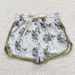 Shorts de Verano para Niñas Pequeñas, Diseño Western, Cintura Elástica y Transpirable, Venta al Por Mayor - Product Image 2