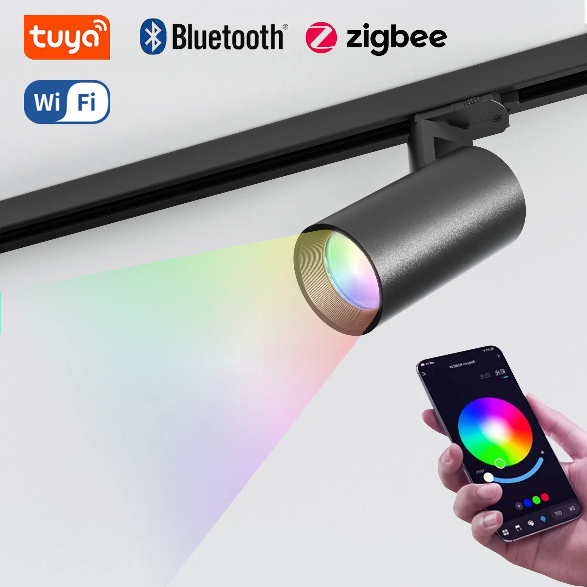 ENCORE ZigBee Dali dimming Color Changing cob track light Surface Mounted Track light mini LED Track Light