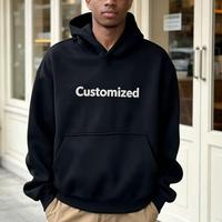 Sweat-shirt à capuche uni personnalisé, molleton lourd, impression DTF, fabrication OEM