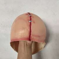 Accessoires d'Horreur pour Halloween Masque de Tyran Resident Evil Cosplay Scars Zombie Tracker Headgear Terror Devil