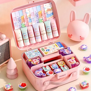 Pink Makeup Storage Box 12 Capacity Covered Travel Organizer For Figurine And Journal Storage - Product Image 5