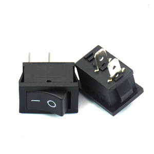 ขายตรงจากโรงงาน สวิตช์โยกสีดำ 15x21 มม. 2 ขา SPST เปิด-ปิด 15 มม. x 21 มม. - Product Image 1