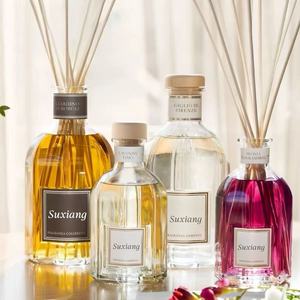 Diffusore di profumo per la casa a forma di ottagono di lusso all'ingrosso grande capacità 250ml/500ml bottiglia di vetro artigianale fai da te - Product Image 5