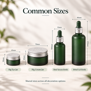 MERRY NEWON Vente en gros d'emballages personnalisés en verre pour soins de la peau, ensemble comprenant des pots à crème, des flacons compte-gouttes pour sérum et des couvercles en aluminium - Product Image 4