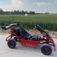 Kart électrique à suspension indépendante, phares LED, alimenté par batterie, 2 places, buggy adulte, karting de course tout-terrain à 4 roues