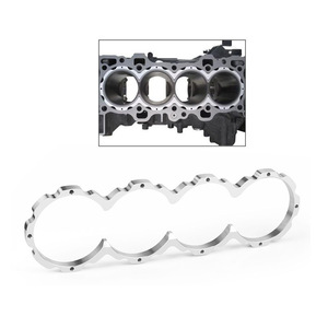 Placa de junta de aleación de aluminio para Honda Civic B16 B18, cubierta de protección del bloque de cilindros del motor, color plateado, pieza nueva HR009 - Product Image 1